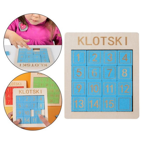 Number sliding game 1 to 15 -blue - EKT2713