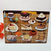 Wooden 2pc puzzle board snacks - EKT2736