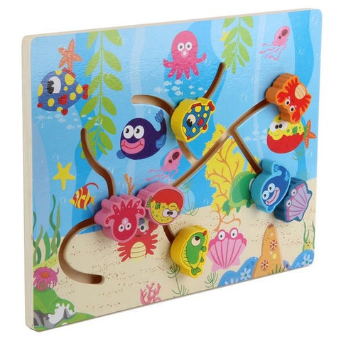 Wooden mazing board sea animals - EKT2740