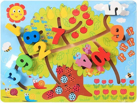 Wooden mazing board number - EKT2742