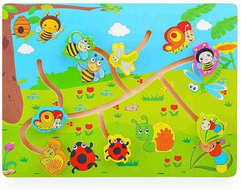 Wooden mazing board insects - EKT2744