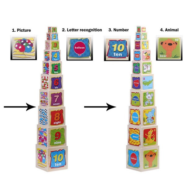Wooden animal digital box set - EKT2778