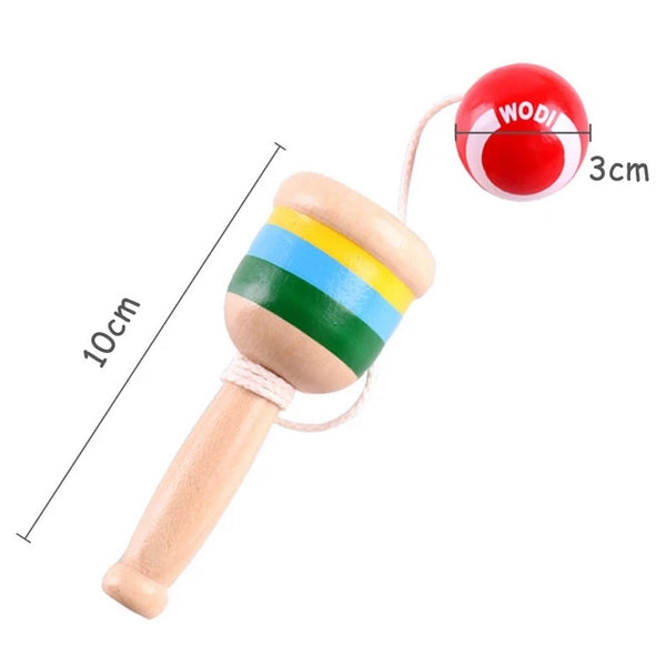 Wooden Mini Cup and Ball Toy | Builds Motor Skills (One Piece Shipped)