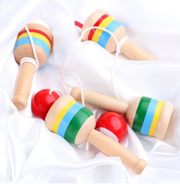 Wooden Mini Cup and Ball Toy | Builds Motor Skills (One Piece Shipped)