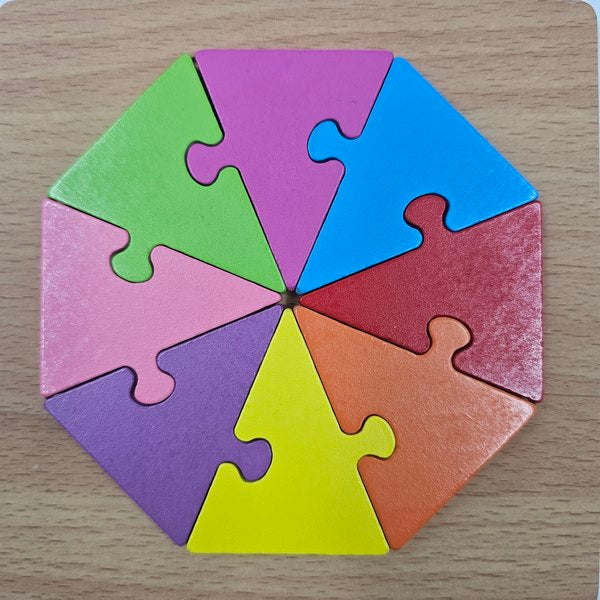 Color Wooden Block Puzzle Octagon - EKT2796
