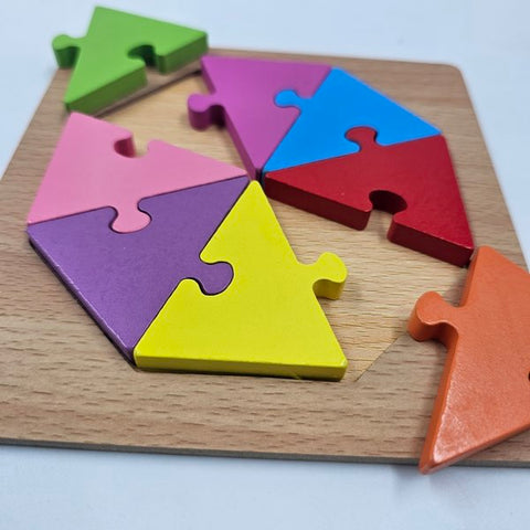 Octagonal Wood Block Color Wooden Block Puzzle Octagon - EKT2796 – Extrokids