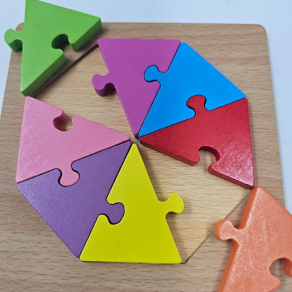 Color Wooden Block Puzzle Octagon - EKT2796