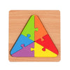 Color Wooden Block Puzzle Triangle - EKT2799
