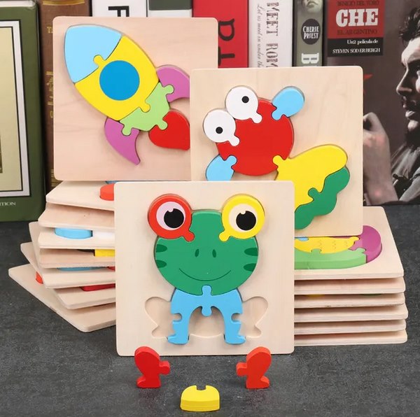Wooden Puzzle Board With Name 1Pc Random Design Will Be Shipped - EKT2808