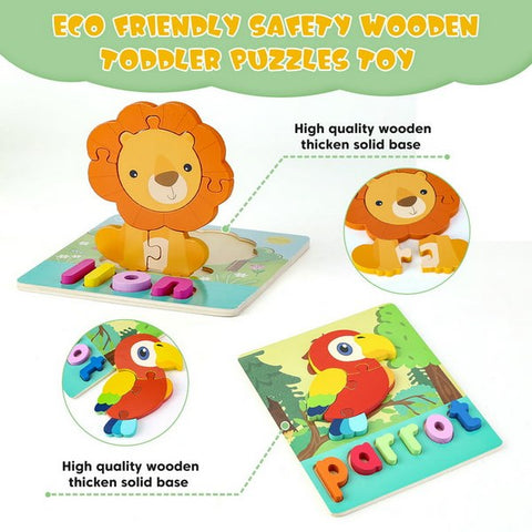 Wooden Jigsaw Puzzle Lion - EKT2822