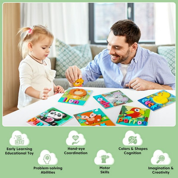 Wooden Jigsaw Puzzle  Frog - EKT2832