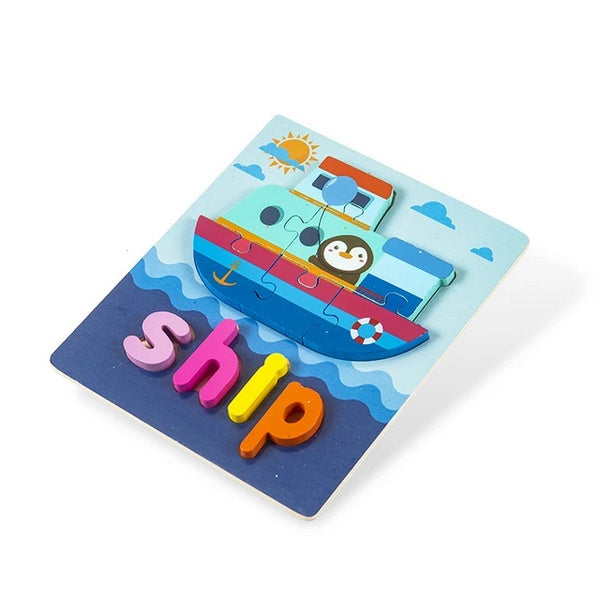 Wooden Jigsaw Puzzle Ship - EKT2833