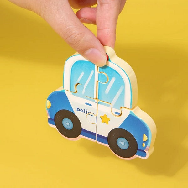 wooden small chunkey jigsaw puzzle 1 pc random design will be shipped  - EKT2841
