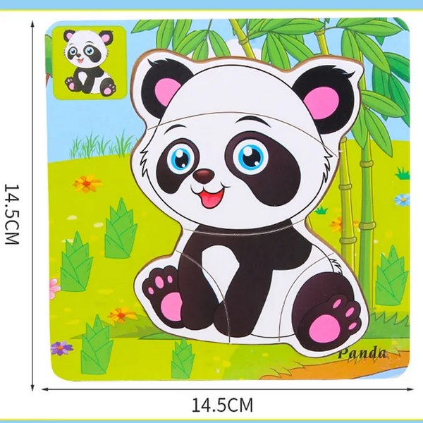 Wooden Jigsaw Puzzles for Kids 1 pc random design will be shipped - EKT2842