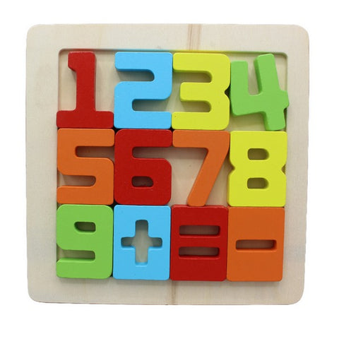 Wooden Chunky Puzzles Numbers - EKT2865