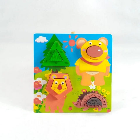 Wooden 3D chunky Puzzle Forest theme - EKT2867