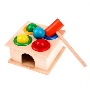 Montessori Wooden Hammer Ball Set | Develops Motor Skills