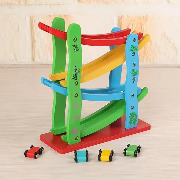 Wooden Miniature Speeding Car - EKT2932