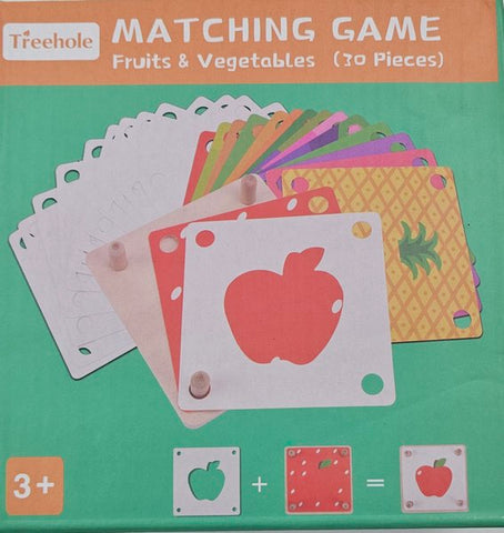 Matching Game Wfriut And Vegetables 30 Pcs - EKT2941