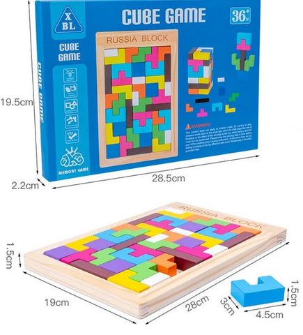 Wooden Cube Game - EKT2952