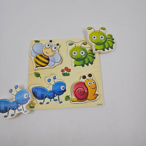 Wooden 4 In 1 Puzzles Insect  - EKT2963