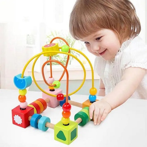 Wooden Colorful Bead Maze - EKT3000