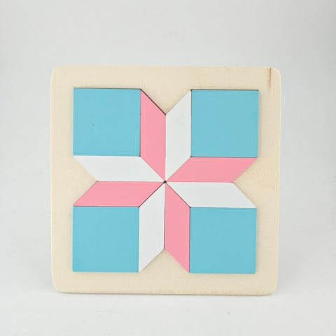 Wooden Tangram Puzzle Flower - EKT3020