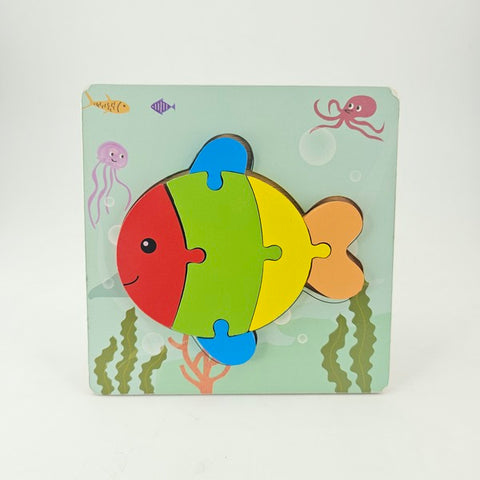 Wooden 6X6 Puzzle Fish - EKT3025