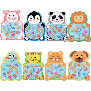 Wooden Cartoon Shaped Fishing Tray 1 Pc Random Design Will Be Shipped - EKT3042