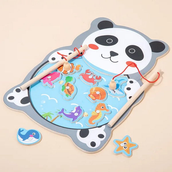 Wooden Cartoon Shaped Fishing Tray 1 Pc Random Design Will Be Shipped - EKT3042