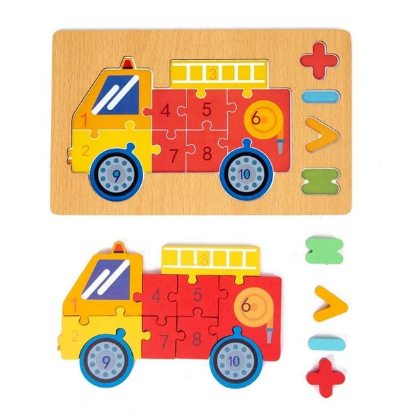 Wooden Jigsaw Puzzle Symbols 1pc random design will be shipped - EKT3047