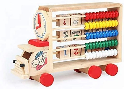 Extrokids wooden 3 in 1 study vehicle for kids - EKT3073