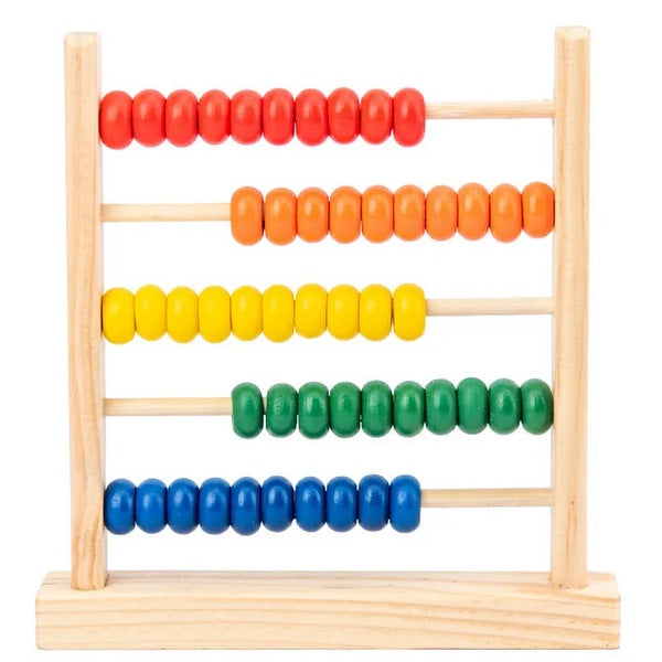 Wooden Abacus for Kids | Small Counting Toy for Early Math Skills