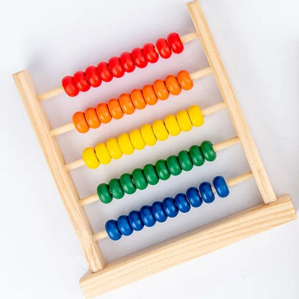 Wooden Abacus for Kids | Small Counting Toy for Early Math Skills