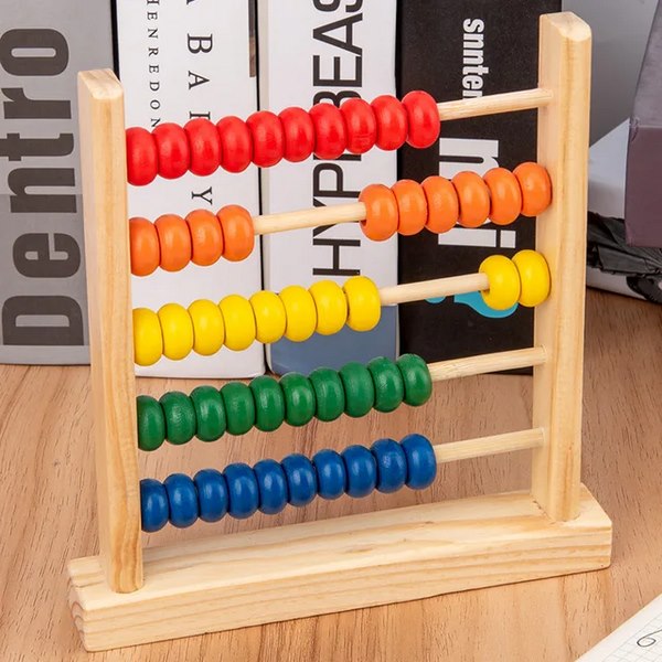 Wooden Abacus for Kids | Small Counting Toy for Early Math Skills
