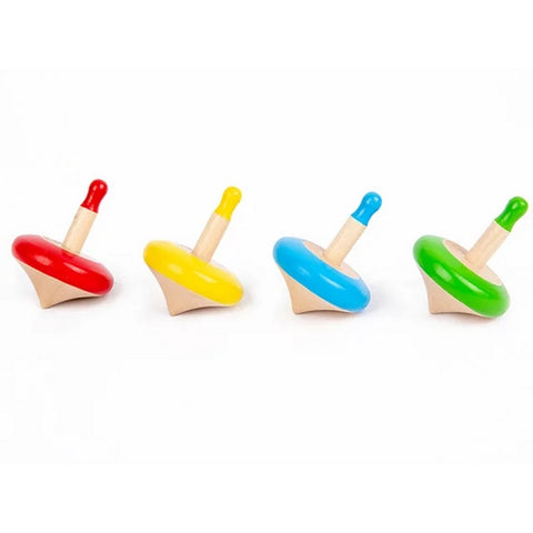 Wooden Top-Set Of 4 - EKT3089