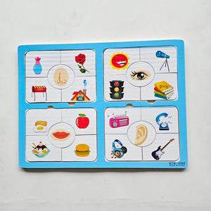 Wooden Matching Puzzle - Sense Organ - EKT3102