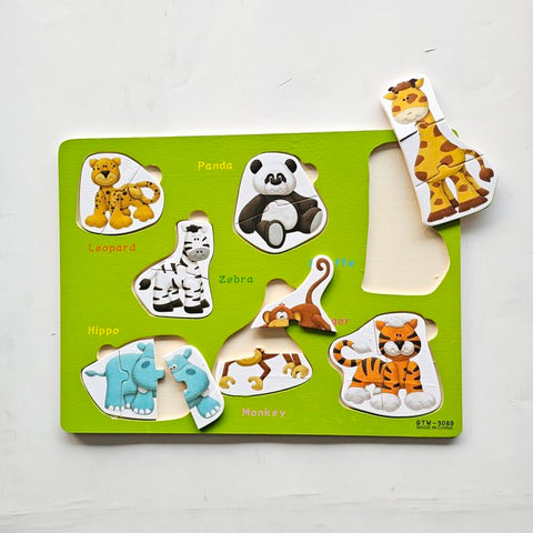 Wooden Animal Matching Puzzle - EKT3106