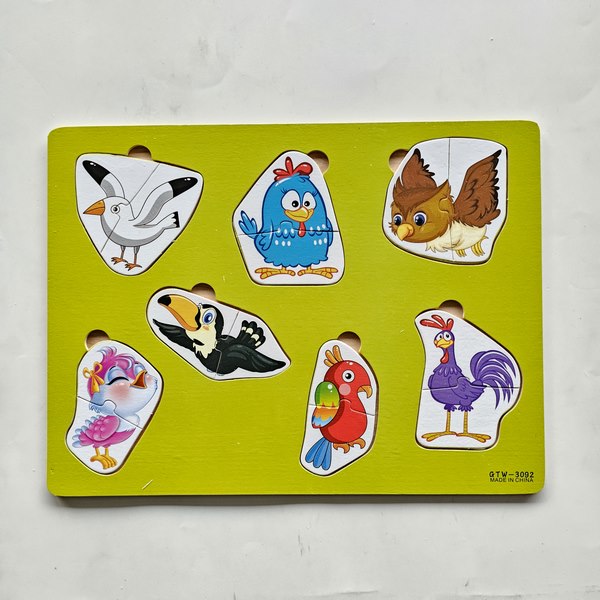 Wooden Matching Puzzle - Birds - EKT3108