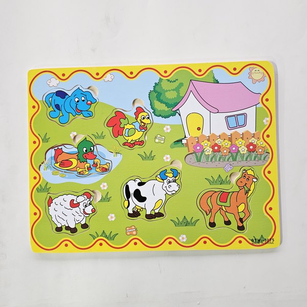 Wooden Matching Puzzle - Farm House - EKT3113
