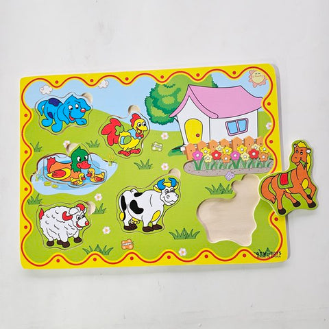 Wooden Matching Puzzle - Farm House - EKT3113