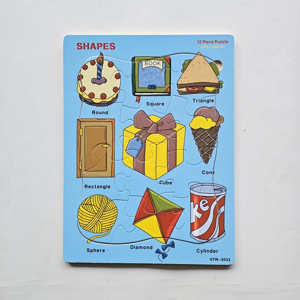 Wooden 12 Pcs Matching Puzzle - Number - EKT3115