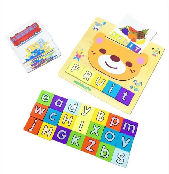 Wooden 2 In 1 Letter Matching Game - EKT3134