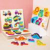 Wooden Two Pc Jigsaw Puzzle 1pc Random Design will be shipped - EKT3135