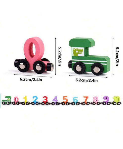Wooden Number Magnetic Train - EKT3140