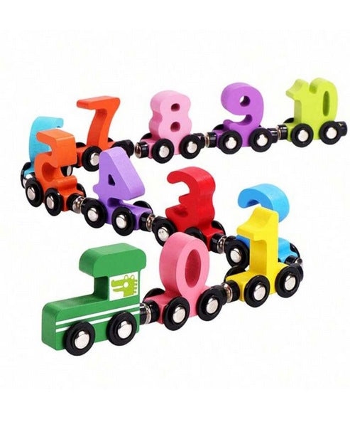 Wooden Number Magnetic Train - EKT3140