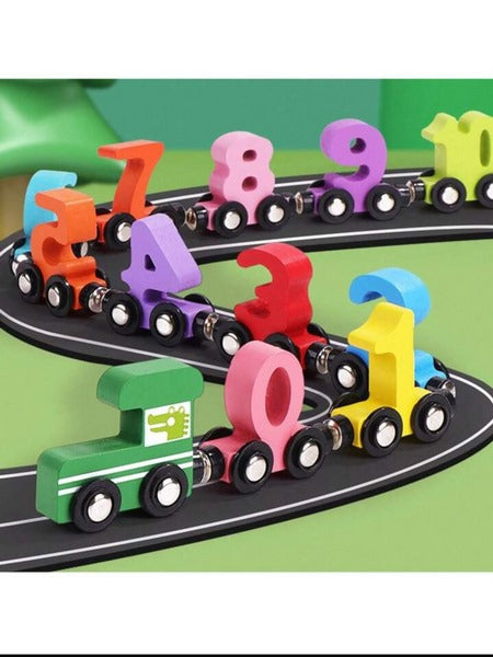 Wooden Number Magnetic Train - EKT3140