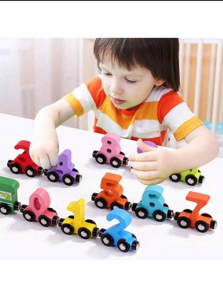 Wooden Number Magnetic Train - EKT3140