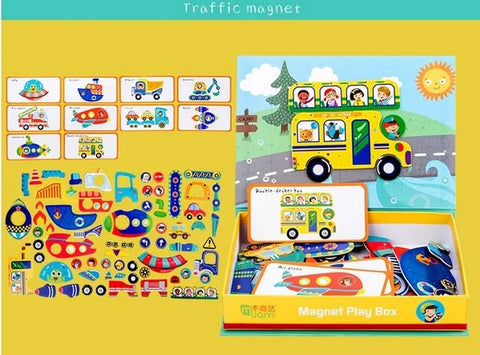Extrokids Wooden Magnetic Play Box  - EKT3161