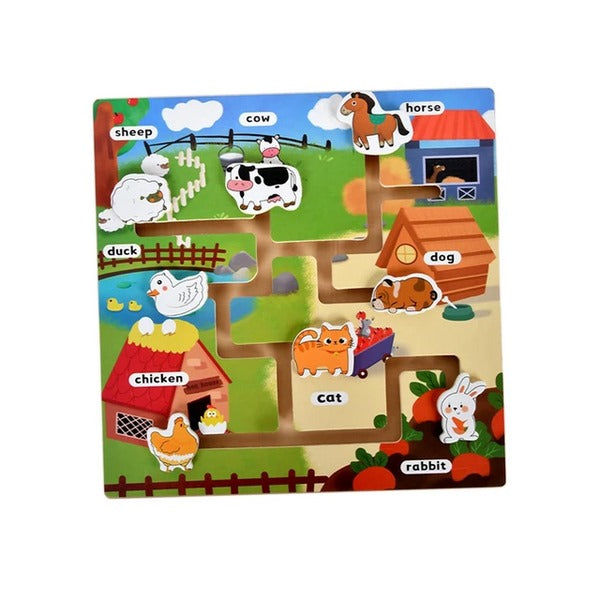 Wooden Animal Maze - EKT3165
